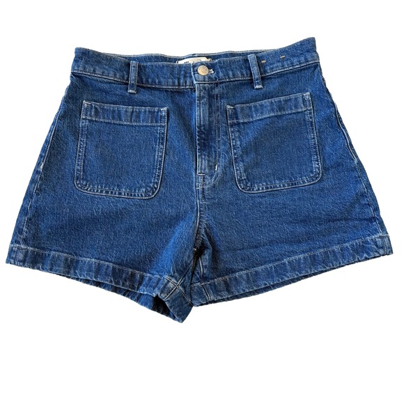 Madewell The High Rise Sailor Short Medium Wash Size 29 6/8 - Picture 1 of 9